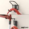 ClosetMaid MaxLoad 2-Pack Garage Hooks & Hangers Wall Mount Heavy Duty Storage for Cords, Hoses, Power Equipment, Black(2 Pack)