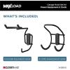 ClosetMaid MaxLoad 2-Pack Garage Hooks & Hangers Wall Mount Heavy Duty Storage for Cords, Hoses, Power Equipment, Black(2 Pack)