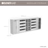 ClosetMaid Modular Storage 106.97-inch W 8-Drawer 18-Shelf Entertainment System with Doors, White(White)