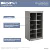 ClosetMaid Modular Storage 21.38-inch W 12-Shelf Cubby Storage Cabinet with Doors, Smoky Taupe(Smoky Taupe)