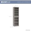 ClosetMaid Modular Storage 21.38-inch W 7-Shelf Wood Closet System with Shoe Storage, White(Taupe)