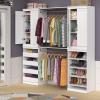 ClosetMaid Modular Storage 68.76-78.78-inch W 4-Drawer 19-Shelf Wood Closet System with Doors, White(White)