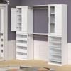 ClosetMaid Modular Storage 68.76-78.78-inch W 4-Drawer 19-Shelf Wood Closet System with Doors, White(White)