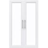 ClosetMaid Modular Storage Pair Set, 2 Glass Pane Doors, Wood Closet Organizer Shaker Style, Add On Accessory for Shelf Units, White, 34.88″ H x 21.02″ W x 1.81″ D(White)