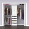 ClosetMaid Modular Storage Pair Set, Wood Closet Organizer, Shaker Style, Add On Accessory for Shelf Units, White, Solid 2-Door Kit(White)