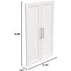 ClosetMaid Modular Storage Pair Set, Wood Closet Organizer, Shaker Style, Add On Accessory for Shelf Units, White, Solid 2-Door Kit(White)