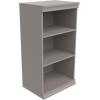 ClosetMaid Modular Storage Shelf Unit with 3 Shelves, Wood Closet Organizer Adjustable, Stacking, Full Backer, Decorative Trim, White, 40.29 H x 21.39 in. W x 15.91 in. D(Taupe)
