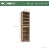 ClosetMaid Modular Storage Stackable 3-Shelf Organizer Unit and 4-Shelf Shoe Unit, Sand(Sand)