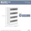ClosetMaid Modular Storage Unit with 4 Drawers, Wood Closet Organizer, Stacking, Full Backer, Storage, Decorative Trim, White(White)