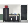 ClosetMaid ProGarage Garage Storage Cabinets & Workbench Top 4-Piece Set, Custom, Durable, Adjustable, Steel Construction, Black