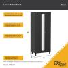 ClosetMaid ProGarage Tall Cabinet with Two Doors, Lock and Adjustable Shelves, for Garage Storage, Heavy Duty Steel, Black