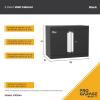 ClosetMaid ProGarage Wall Cabinet with Two Doors, Lock and Shelf, for Garage Storage, Heavy Duty Steel, Black