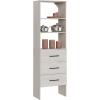 ClosetMaid SuiteSymphony 25-Inch Closet System Tower with (3) Drawers, and (2) Shelves, White Timber