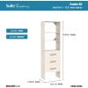 ClosetMaid SuiteSymphony 25-Inch Closet System Tower with (3) Drawers, and (2) Shelves, White Timber