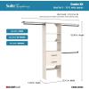 ClosetMaid SuiteSymphony 25-Inch Closet System Tower with (3) Hang Rods, (2) Drawers, and (2) Top Shelves, White Timber