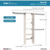 ClosetMaid SuiteSymphony 25-Inch Closet System Tower with (3) Hanging Rods, and (3) Top Shelves, White Timber