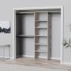 ClosetMaid SuiteSymphony 25-Inch Closet System Tower with (3) Hanging Rods, and (3) Top Shelves, White Timber