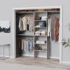 ClosetMaid SuiteSymphony 25-Inch Closet System Tower with (3) Hanging Rods, and (3) Top Shelves, White Timber