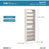 ClosetMaid SuiteSymphony 25-Inch Shoe Shelf Tower, (2) 4-Shoe Shelf Packs (Creating 8-Shoe Shelves Total), White Timber