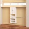 ClosetMaid SuiteSymphony Hanging Closet Kit Includes (1) Tower, (3) Closet Rods, (4) Shelves, (3) Top Shelves w/Brackets, (1) Drawer, (1) Closet Door Set, and (2) Angled Shoe Shelf, White