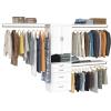 ClosetMaid SuiteSymphony Hanging Closet Kit Includes (1) Tower, (3) Closet Rods, (4) Shelves, (3) Top Shelves w/Brackets, (4) Drawers, and (1) Closet Door Set, White