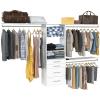 ClosetMaid SuiteSymphony Modern Hanging Closet Kit Includes (1) Tower, (3) Closet Rods, (4) Shelves, (3) Top Shelves w/Brackets, and (4) Drawers, White