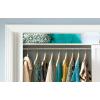 ClosetMaid SuiteSymphony Top Shelf Support Bracket Kit, Add On Accessory, Shelf Hardware Set, For Top Shelf, Pure White