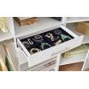 ClosetMaid SuiteSymphony Velvet Jewelry Tray Organizer, Insert for Drawers, For Necklaces, Earrings, Bracelets, Watches, Rings, 21.7 in. W, Plush Black