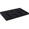 ClosetMaid SuiteSymphony Velvet Jewelry Tray Organizer, Insert for Drawers, For Necklaces, Earrings, Bracelets, Watches, Rings, 21.7 in. W, Plush Black