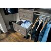 ClosetMaid SuiteSymphony Wood Drawer, Add On Accessory, Shaker Style, for Storage, Closet Clothes, x 10” Size for 16 in. Units, Graphite Grey/Satin Nickel(Graphite Grey)