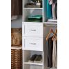 ClosetMaid SuiteSymphony Wood Drawer, Add On Accessory, Shaker Style, for Storage, Closet Clothes, x 10” Size for 16 in. Units, Graphite Grey/Satin Nickel(Pure White)