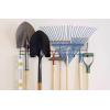 ClosetMaid Wall Mount Garage Tool Organizer Rack, Long Handle, 35538, Silver