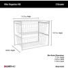 ClosetMaid Wire Basket 2 Drawer Organizer Unit with Shelf for Pantry, Closet, Clothes, Linens, Sturdy Steel, Easy Assembly, White(2-Drawer)