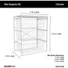 ClosetMaid Wire Basket 2 Drawer Organizer Unit with Shelf for Pantry, Closet, Clothes, Linens, Sturdy Steel, Easy Assembly, White(3-Drawer)