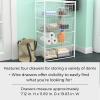 ClosetMaid Wire Basket 2 Drawer Organizer Unit with Shelf for Pantry, Closet, Clothes, Linens, Sturdy Steel, Easy Assembly, White(4-Drawer)