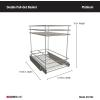 ClosetMaid,Alloy steel 32105 Premium Wide 3-Tier Compact Kitchen Cabinet Pull-Out Basket,12 liters 8.75-Inch(11.5-Inch 2-Tier Pull-Out Basket)