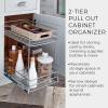 ClosetMaid,Alloy steel 32105 Premium Wide 3-Tier Compact Kitchen Cabinet Pull-Out Basket,12 liters 8.75-Inch(11.5-Inch 2-Tier Pull-Out Basket)