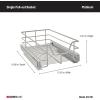 ClosetMaid,Alloy steel 32105 Premium Wide 3-Tier Compact Kitchen Cabinet Pull-Out Basket,12 liters 8.75-Inch(11.5-Inch Kitchen Pull-Out Basket)