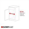 ClosetMaid,Alloy steel 32105 Premium Wide 3-Tier Compact Kitchen Cabinet Pull-Out Basket,12 liters 8.75-Inch(24-Quart Pull-Out Trash Bin)