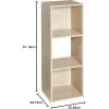 Closetmaid Decorative Home Stackable 6 Cube Cubeicals Organizer Storage Bookcase, with Hardware for Office, Home and Closet, White(Birch)