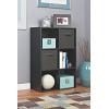 Closetmaid Decorative Home Stackable 6 Cube Cubeicals Organizer Storage Bookcase, with Hardware for Office, Home and Closet, White(Black)