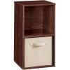 Closetmaid Decorative Home Stackable 6 Cube Cubeicals Organizer Storage Bookcase, with Hardware for Office, Home and Closet, White(Dark Cherry)