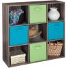 Closetmaid Decorative Home Stackable 6 Cube Cubeicals Organizer Storage Bookcase, with Hardware for Office, Home and Closet, White(Natural Gray Finish)