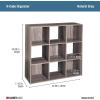 Closetmaid Decorative Home Stackable 6 Cube Cubeicals Organizer Storage Bookcase, with Hardware for Office, Home and Closet, White(Natural Gray Finish)