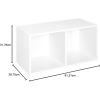 Closetmaid Decorative Home Stackable 6 Cube Cubeicals Organizer Storage Bookcase, with Hardware for Office, Home and Closet, White(White)