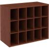 ClosetMaid 15 Cube Stackable Storage Organizer for Shoes, Bags, Crafts, Hobbies with Wood Shelves, for Closet, Entryway or Mudroom, Dark Cherry(Dark Cherry)