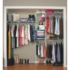 ClosetMaid 1608 Closet Organizer Kit with Shoe Shelf, 5-Foot to 8-Foot, White(Without Shoe Rack)