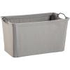 ClosetMaid 1623 Wide Wire Frame Fabric Bin, Light Gray(Dark Gray)
