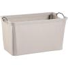 ClosetMaid 1623 Wide Wire Frame Fabric Bin, Light Gray(Light Gray)