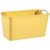 ClosetMaid 1623 Wide Wire Frame Fabric Bin, Light Gray(Yellow)